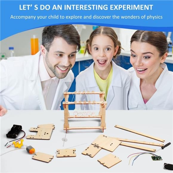 5 Set STEM Kits, Wooden Building Kits, Assembly 3D Puzzles for Kids Ages 8-12 - Picture 6 of 6